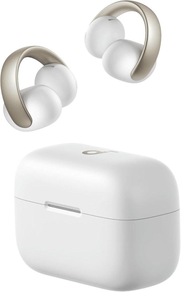 Anker Soundcore AeroClipのホワイト&ゴールド