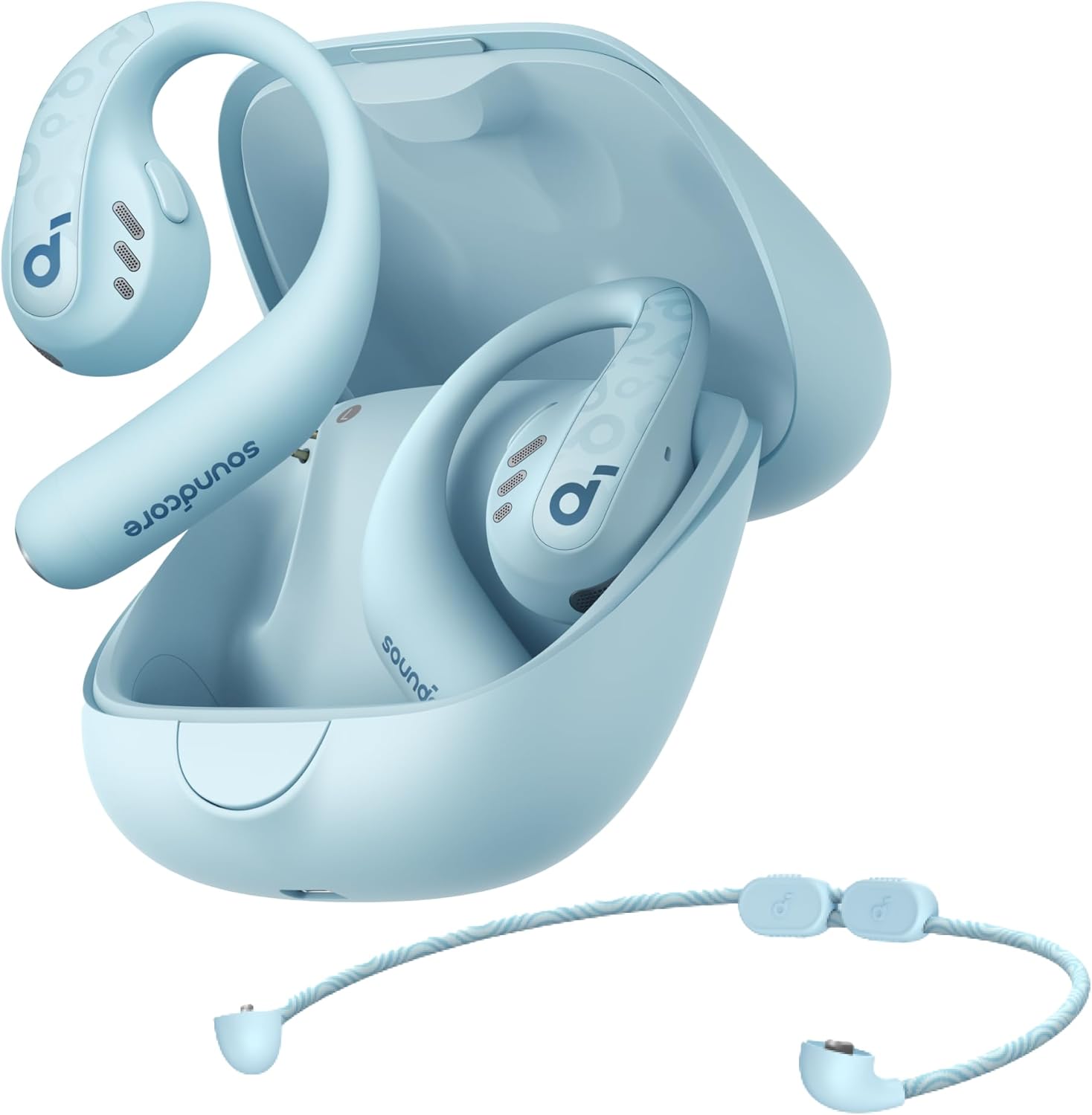 Soundcore AeroFit Proのミントブルー