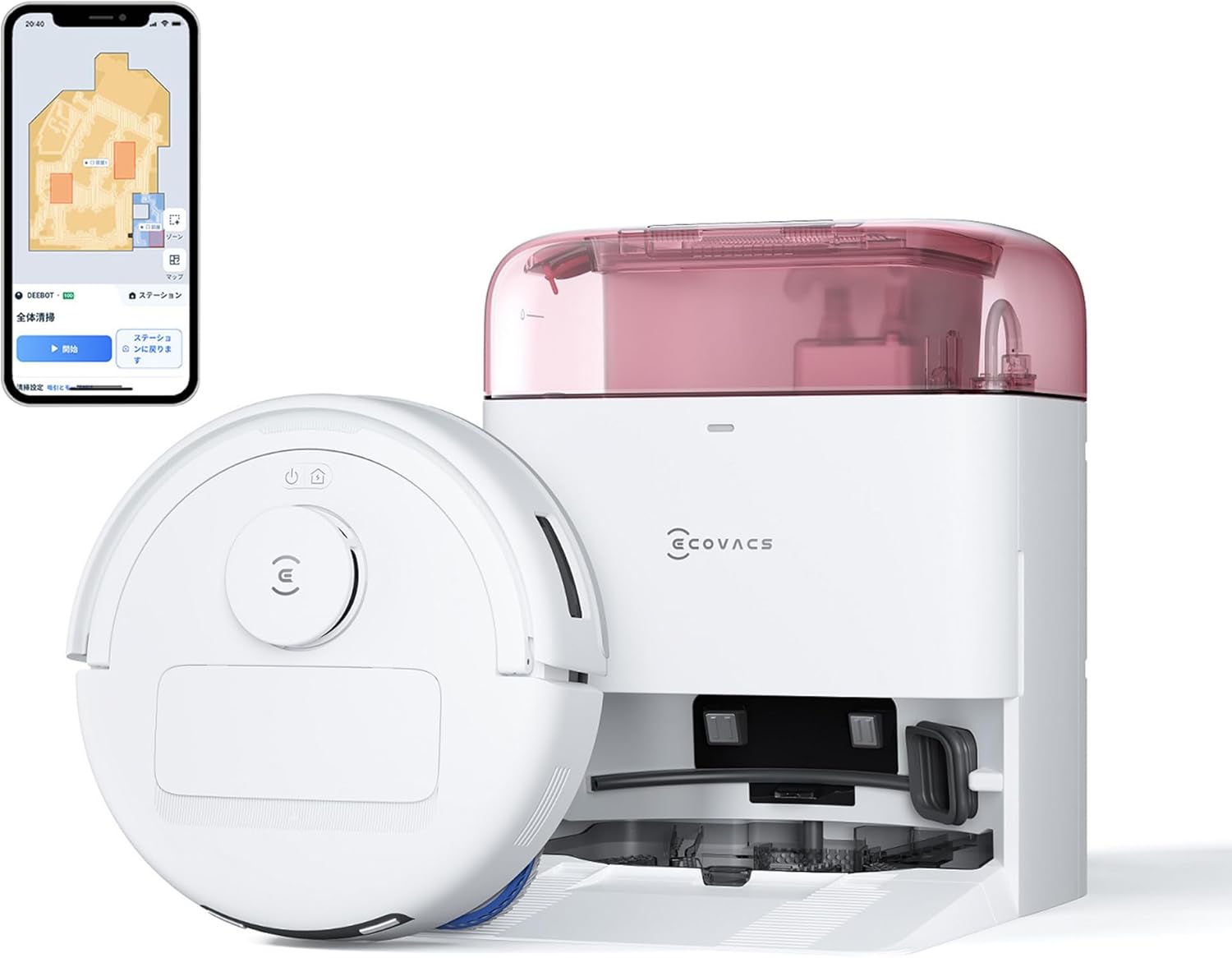 エコバックスdeebot miniのブロッサムピンク